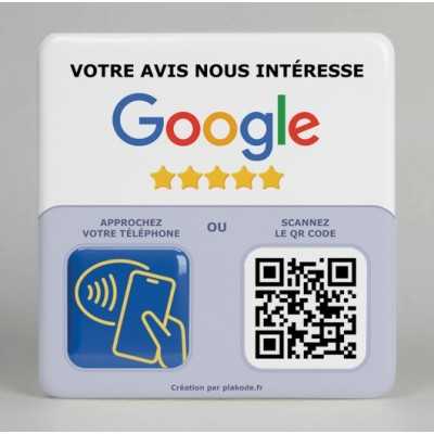 Plaque Google Avis NFC & QR Code – Obtenez plus de témoignages clients | Plakode Plaque Google Avis NFC & QR Code – Obtenez plus de témoignages clients | Plakode